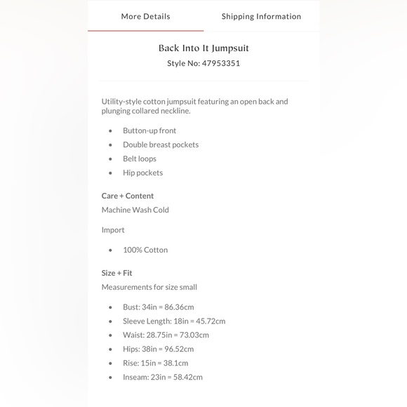 Free People Back Into It Jumpsuit  (XS) - Picture 9 of 9